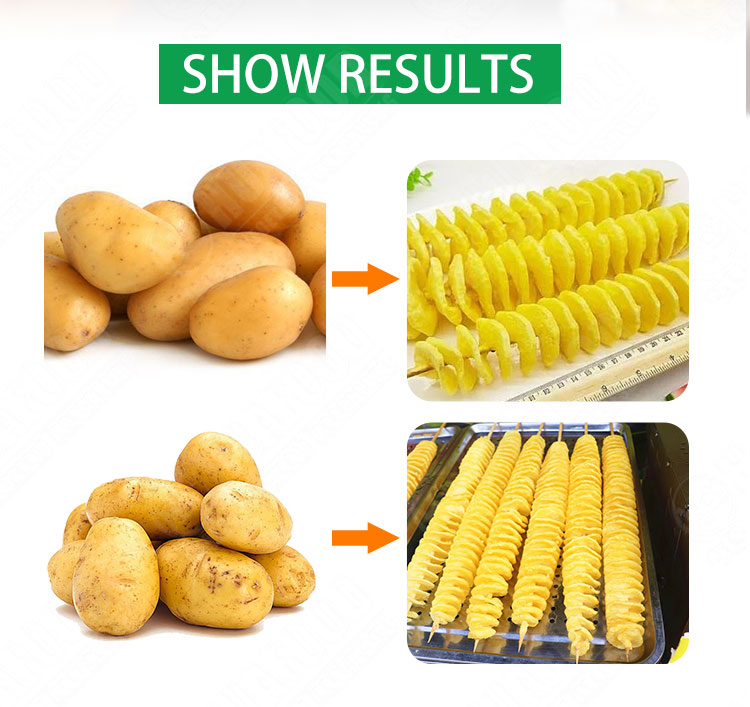 Tornado Potato Cutter Machine Spiral Cutting Machine Chips Machine Kitchen Accessories Cooking Tools Chopper Potato Chip