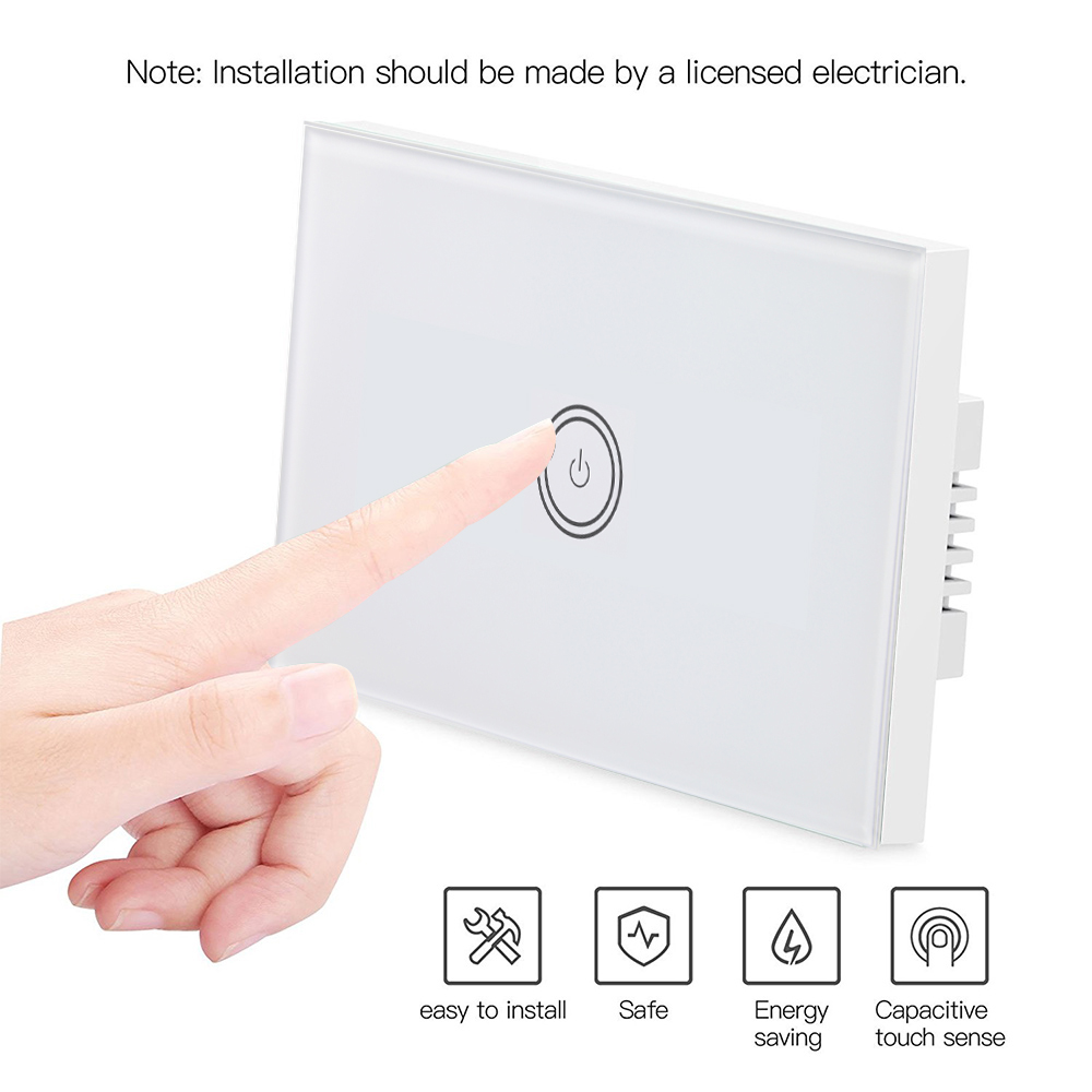 Home Automation WIFI Smart Wall Light Switch 802.11/B/G/N 1 Year Warranty