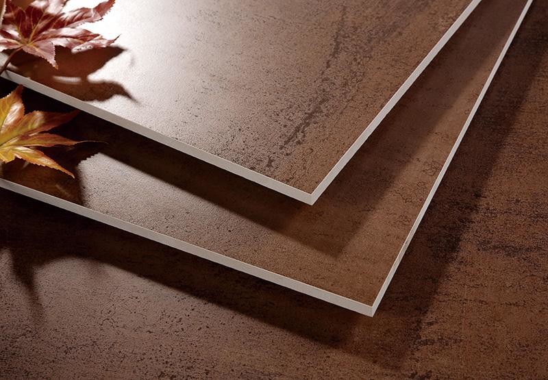 Rust Metal Look Tile Accent Tile Decorative Metal Tile 600x600 mm Size Living Room Porcelain Floor Tile