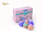 Natural Organic Bath Bombs , Christmas Bath Bomb Set With Shea Butter Coconut