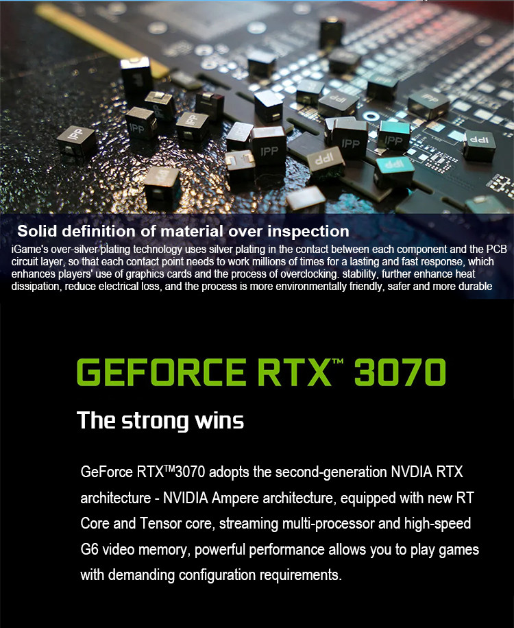 LHR Dedicated Graphics Card IGame GeForce RTX 3070 Bilibili E Sports Edition OC 8GB