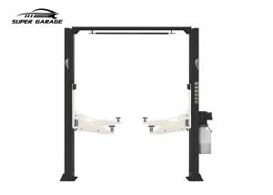 Quality Clear Floor 2 Post Automotive Lift Car Hoist Bilateral Manual Release wholesale