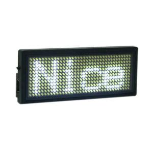 Quality Rechargeable led scrolling name badge Orange color B1236TW wholesale