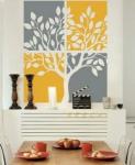 Personalised Wall Flower Stickers G180 / Wall Sticker Art