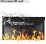 waterproof and fireproof resistant document bag,Lock Box Bag For Documents Money