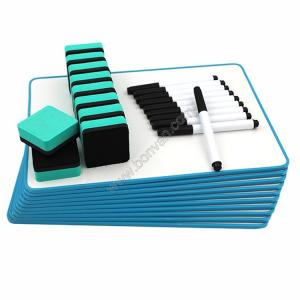 Quality newly design plastic frame band whitebaord dry erase combo set wholesale