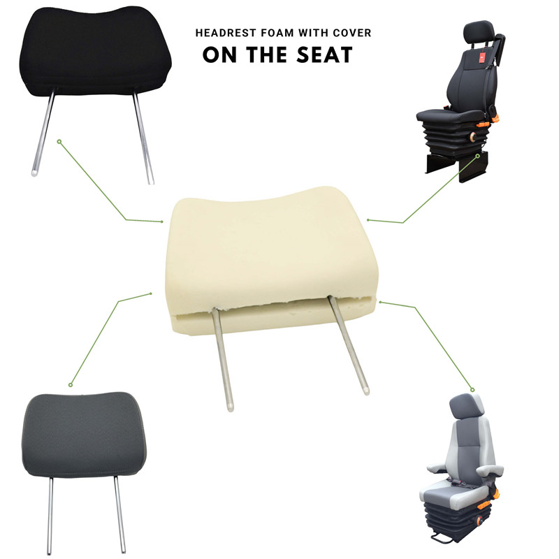 4 gears adjustable car headrest on height with adjust range 75mm