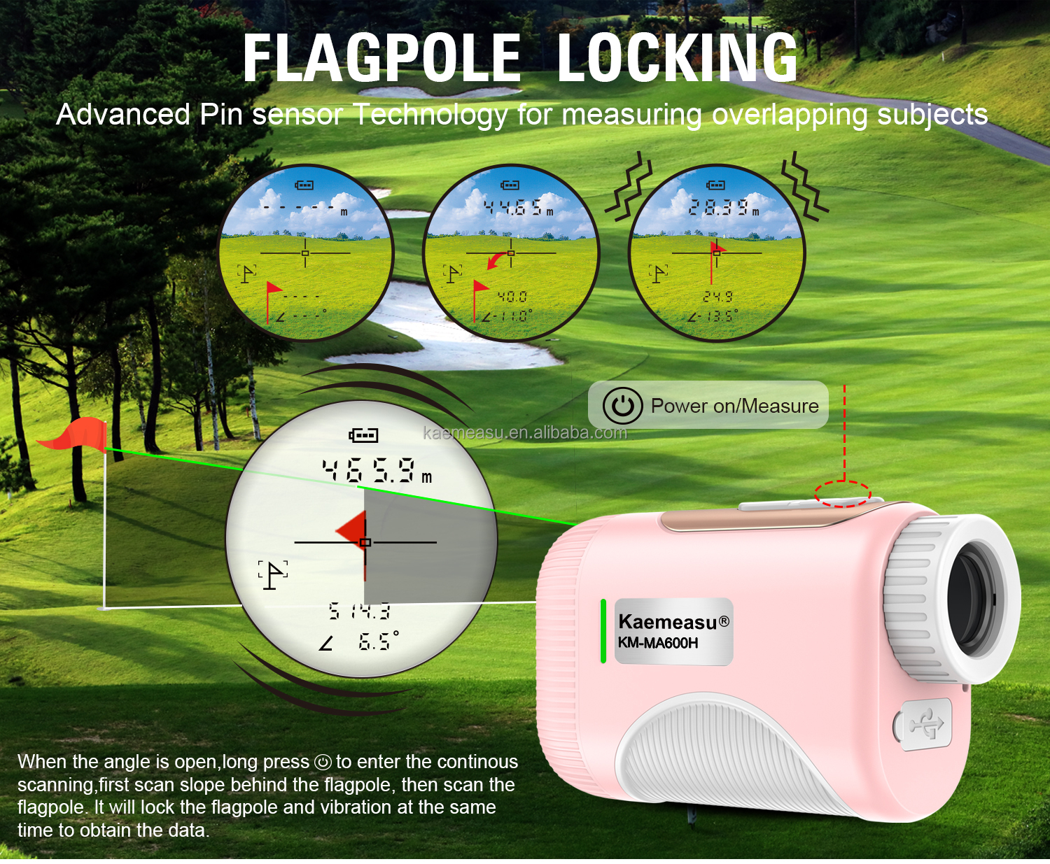 OEM Golf Slope Scope Laser Distance Meter Telescope Industrial Grade Golf Laser Rangefinders