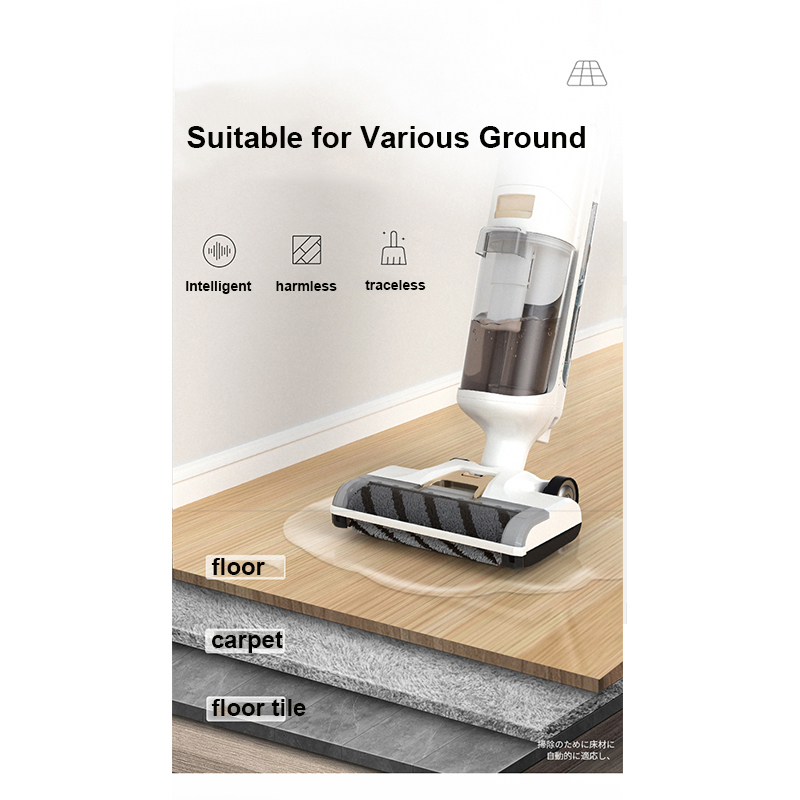 120*28*21.4cm Multifunctional Wireless Wet and Dry Vacuum Cleaner with 450ML Dust Water Tank
