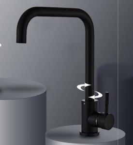 Quality Straight Bend Varnish SUS304 ODM 310mm Cold Hot Water Kitchen Faucet wholesale