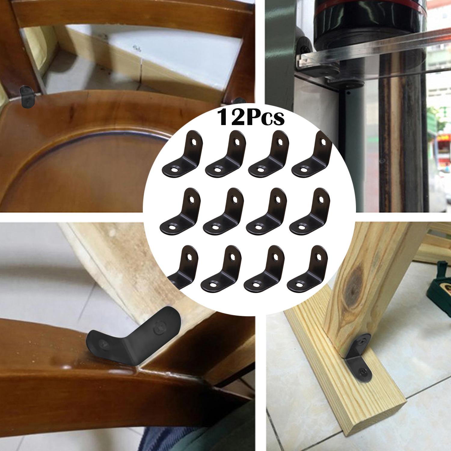 Yellow Stainless Steel Metal Flat Corner Braces Mending Plates Angle T L Bracket