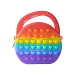 Push Bubble Girls Pop Shoulder Bag , Relieve Stress Pop Fidget Purse