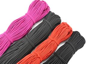 Quality Purple Black Red Round Elastic Rope / Braided Garment Coloured Elastic Cord wholesale