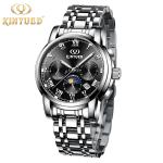 KINYUED J015-2 Luminous OEM Custom Watches Waterproof Stainless Steel Strap