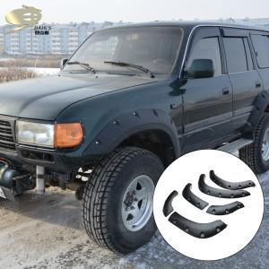 Quality ABS Car Fender Flares Pocket Style Auto Wheel Arch For Land Curiser LC80 wholesale