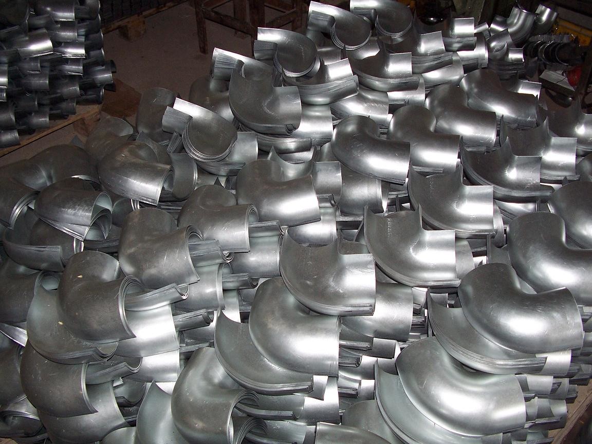 Pressed 90 Degree 100mm Elbow Of Ventilation Parts