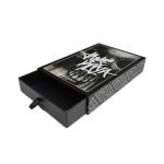 Custom Logo Skull Bone Drawer Box Sliding Black 4x6 Print Post Card Packaging
