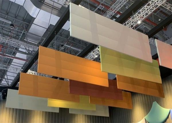 Upholstery Covering Acoustic Ceiling Baffles / Hanging Acoustic Baffles