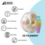 PLA Silk Rainbow Filament Toughness Enhanced 3D Print Rainbow Filament