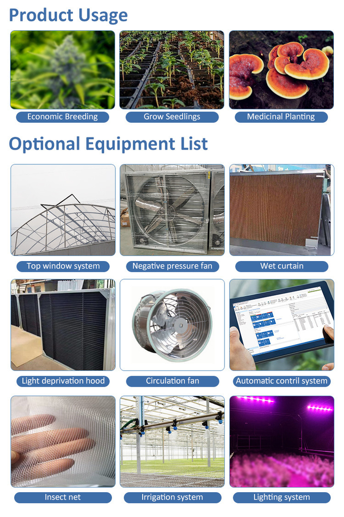 BAOLIDA 100% Shading PE Automated Light Deprivation System 10-100M