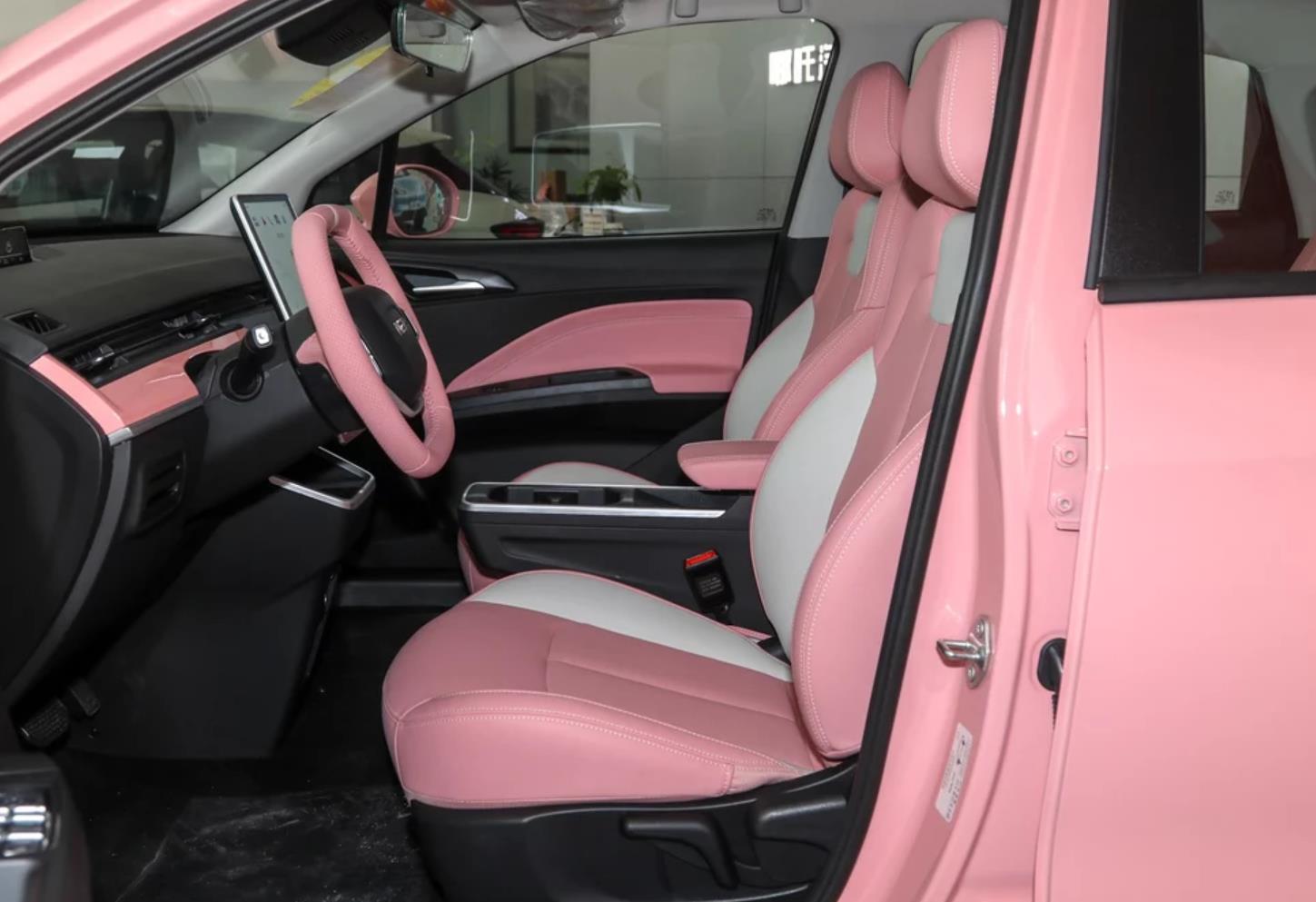 New Suv Car Electric Vehicles 5 Seater Electric Cars For Adult Nezha V 2022 Trendy 400 Lite Pink Custom