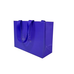 Quality Eco Friendly Klein Blue Jewellery Handbags Perfume Art Paper Bag OEM wholesale