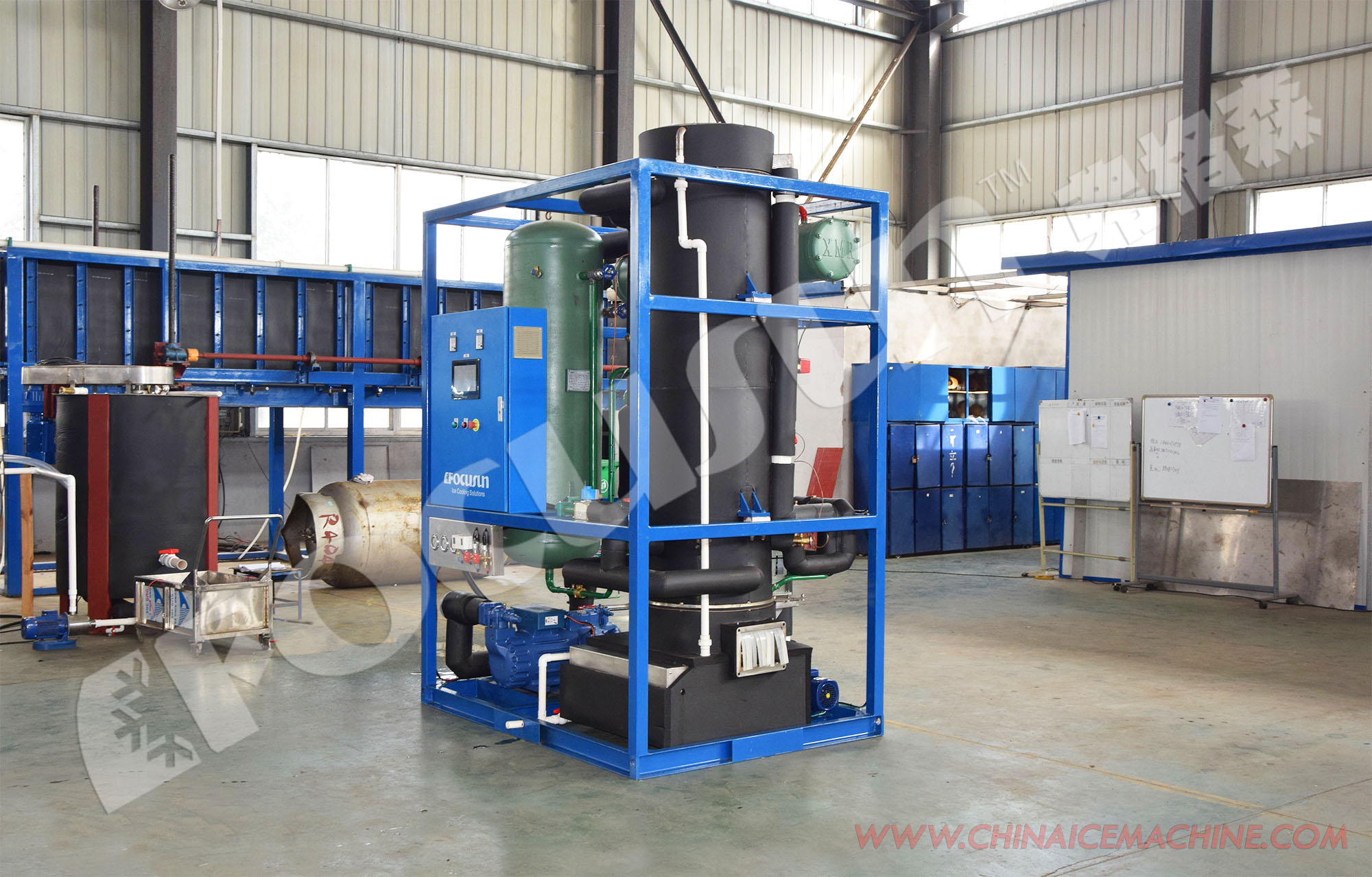 380v Bitzer Compressor Tube Ice Machine For Cold Drinks And Seafood