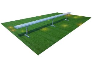 Quality Convenient / Flexible Outdoor Aluminium Seating Aluminum Team Benches For Courts wholesale