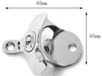 Wall Mounted Metal Bottle Opener CNC Lathe Die Casting Bottle Opener 85*65mm