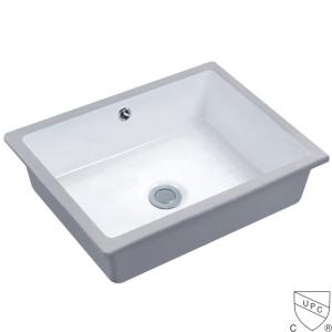 Quality Rectangle Undermount Vanity Lavatory Bathroom Wash Basin Counter Sink wholesale