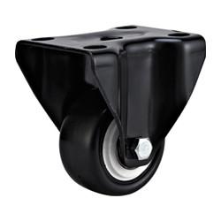 light duty 2" rigid black PU caster , 2.5 inch, 3 inch PU castor, small fixed