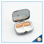 Zinc Alloy Custom Lockable metal pill box Traveling Promotional Gifts Square