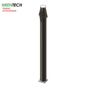 Quality 25m locking pneumatic telescopic mast 150kg payloads-NR-4.4-25-150L-10S-98-316 wholesale