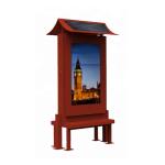 1000 nits Outdoor LCD Digital Signage Floor Stand Toughened Glass Panel