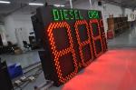 60inch LED Gas Sign Petrol Station Display Board Pixel Pitch Epistar LED Chip