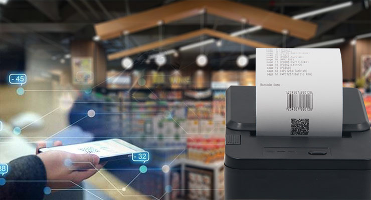 Max Paper Size 80mm HDD-80260 Portable Thermal Printer for Restaurant and Supermarket