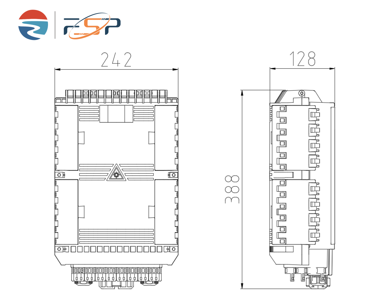 16 Dropcable Ports Fiber Optic Distribution Box IP68 FTTH SC Connector Network FTTX Splitter