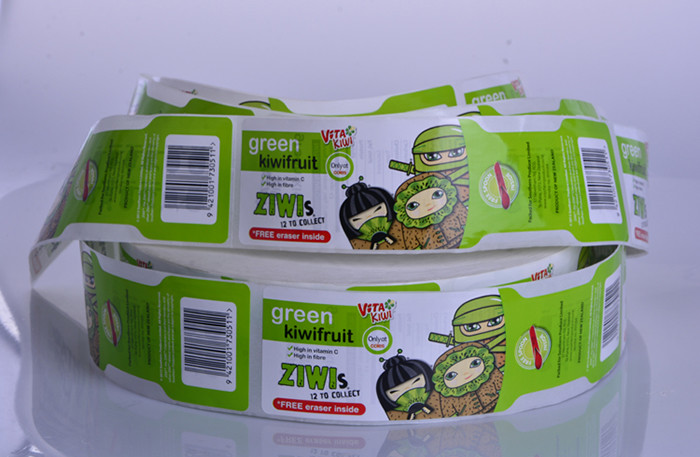 Custom printing self adhesive waterproof food drink juice bottle packaging sticker labels