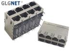 GLGNET Right Angle 8 Ports Rj45 Poe Magjack