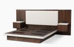 Hyatt Regency 5-star hotel new design zebra wood veneer king size headboard with