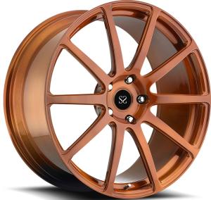 Quality Satin Bronze 22 23 24 inch 1- Piece Forged Wheels For Chevrolet Camaro 5x120.65 wholesale