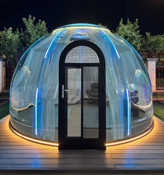 Outdoor Inflatable Steel and PC Material Bubble Lodge for Camping Hotel Villa or