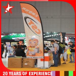 Quality Custom Flutter Flags , Outdoor Feather Banner Flags Fiberglass / Aluminum Pole wholesale