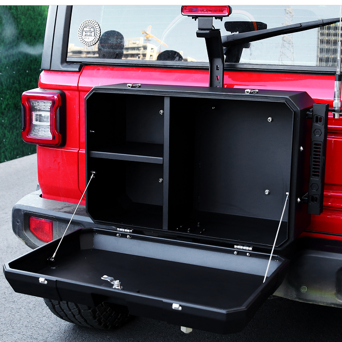 Landace Wrangler JK Tailgate Outside Storage Box for Jeep Wrangler Adventure Storage