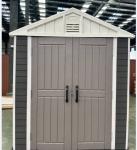 Outdoor WPC Wood Plastic Composite Garden Tool Shed House Storage Waterproof