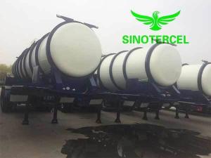 Quality Tri Axles Chemical Tanker Trailer 55000L Acid Transport Trailers wholesale