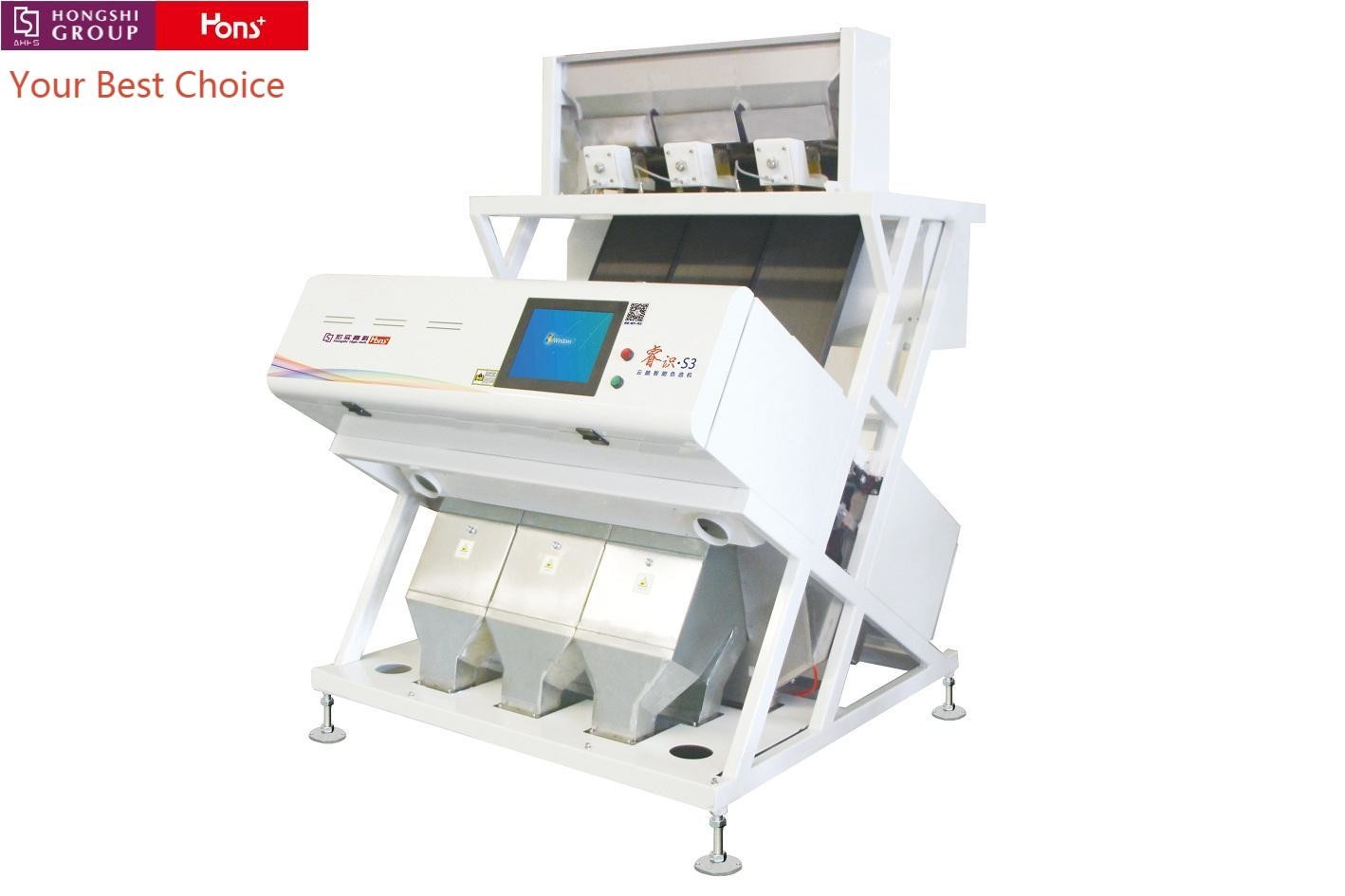 Rice Mill CCD Color Sorter 189 Channels 3 Chutes High Intelligence