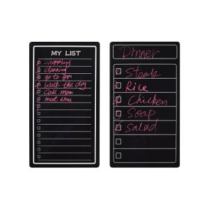 Quality Black Reusable Calendar Planner Dry Erase Sticky Board 17x13 Inch For Glass Ceramic Tile Wall wholesale