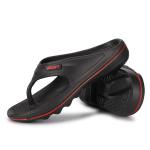 EVA Eco Friendly Flip Flops Beach Slippers Black Color Solid Pattern Type