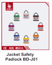 Anti-Rust Corrosion Safety Laminated LOTO Padlock for Lockout Tagout Metal steel sheets with metal shackle